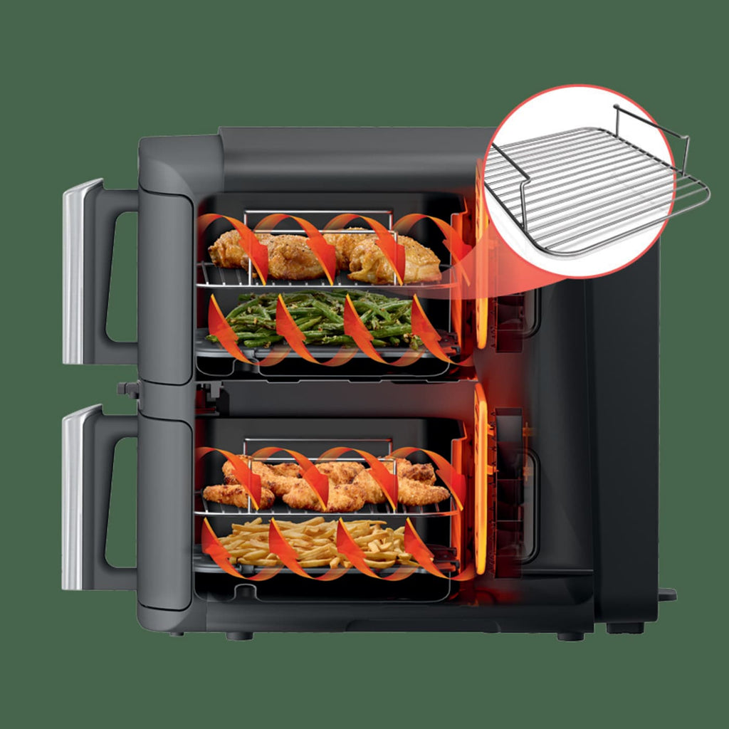 Ninja® DoubleStack™ 2 Basket 10 QT Air Fryer With Smart Thermometer