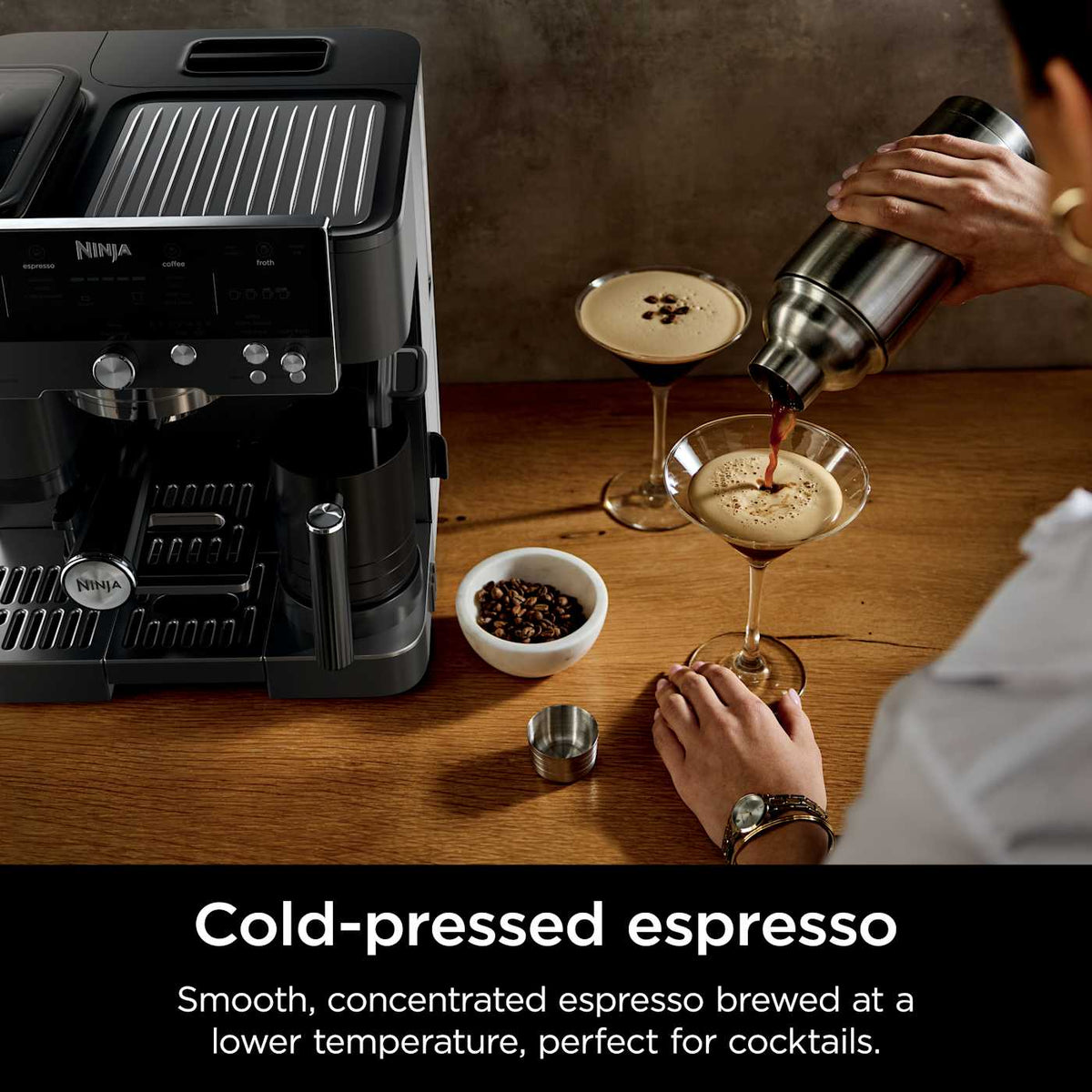 Ninja Luxe™ Café Premier Series 3-in-1 Espresso Machine Drip Coffee Maker & Cold Brew Machine