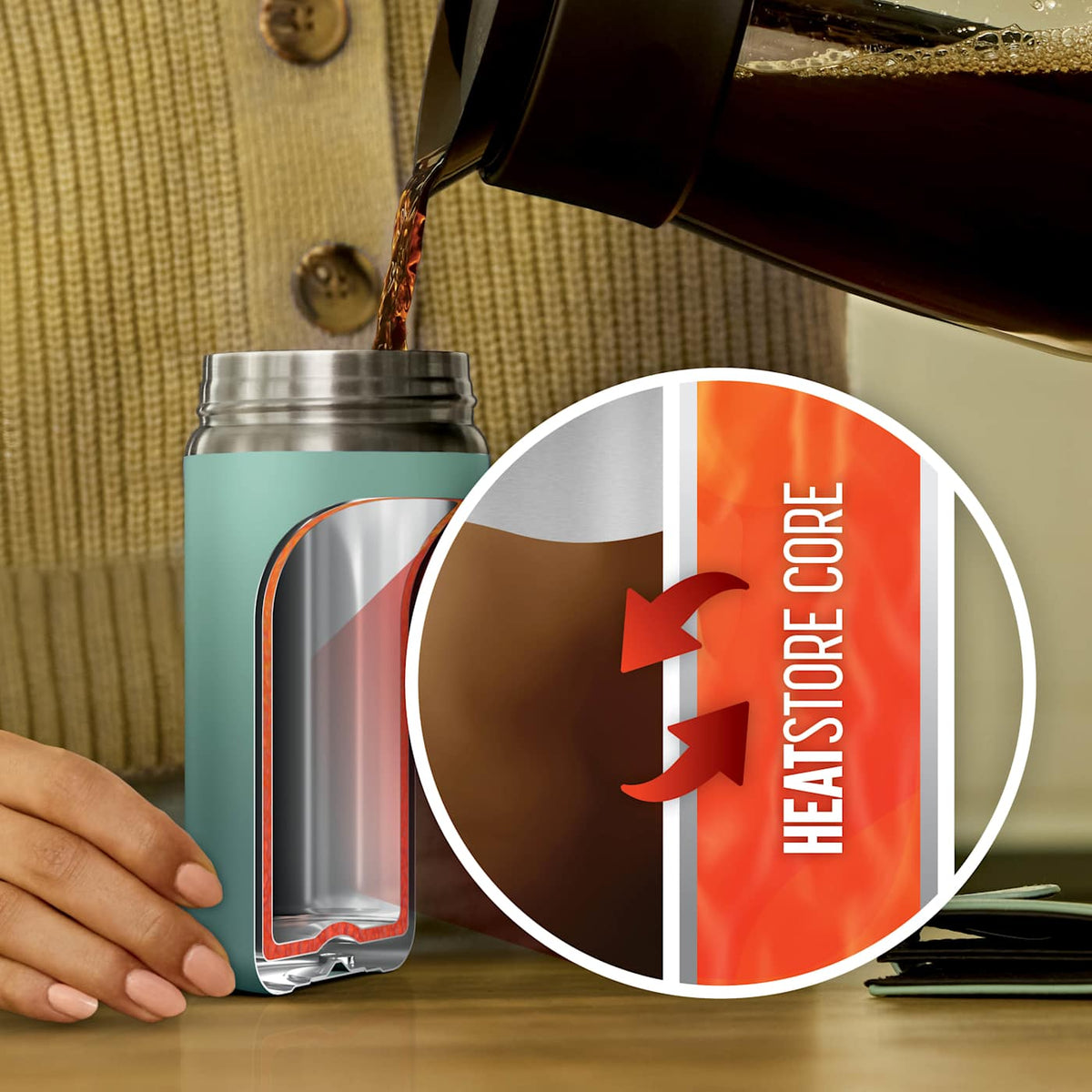 Ninja Sip Perfect™ 12oz Travel Mug, Jade Green