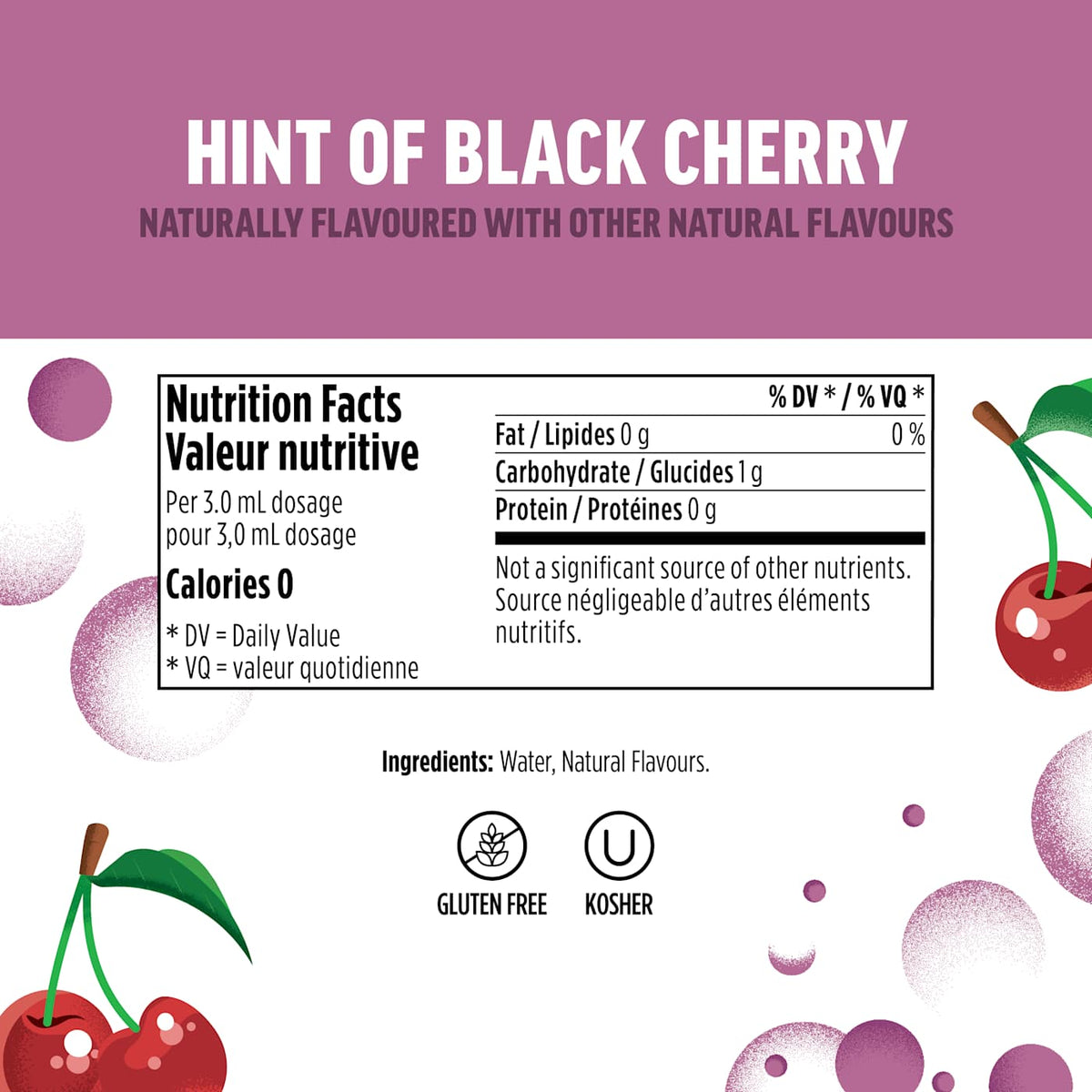 Ninja Thirsti™ SELTZER Black Cherry Flavored Water Drops
