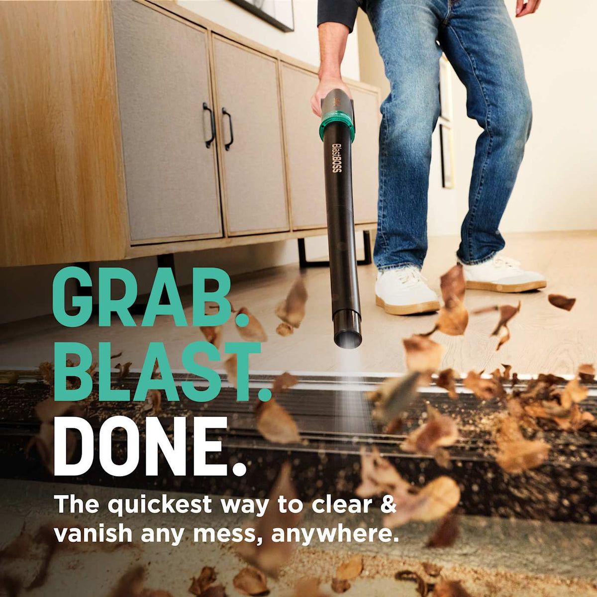 Shark BlastBoss™ Air Blower with BlastBroom™ in Charcoal