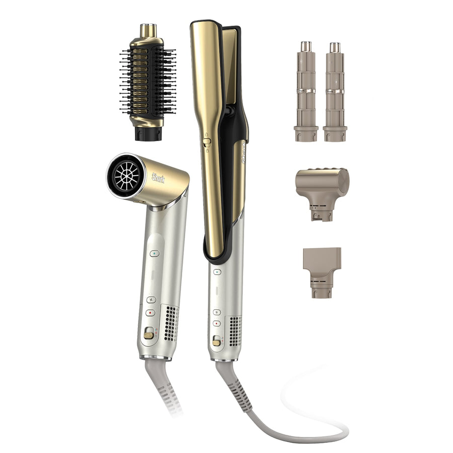 Shark Glam™ 5-in-1 Air Styler & Straightener in Gold N4