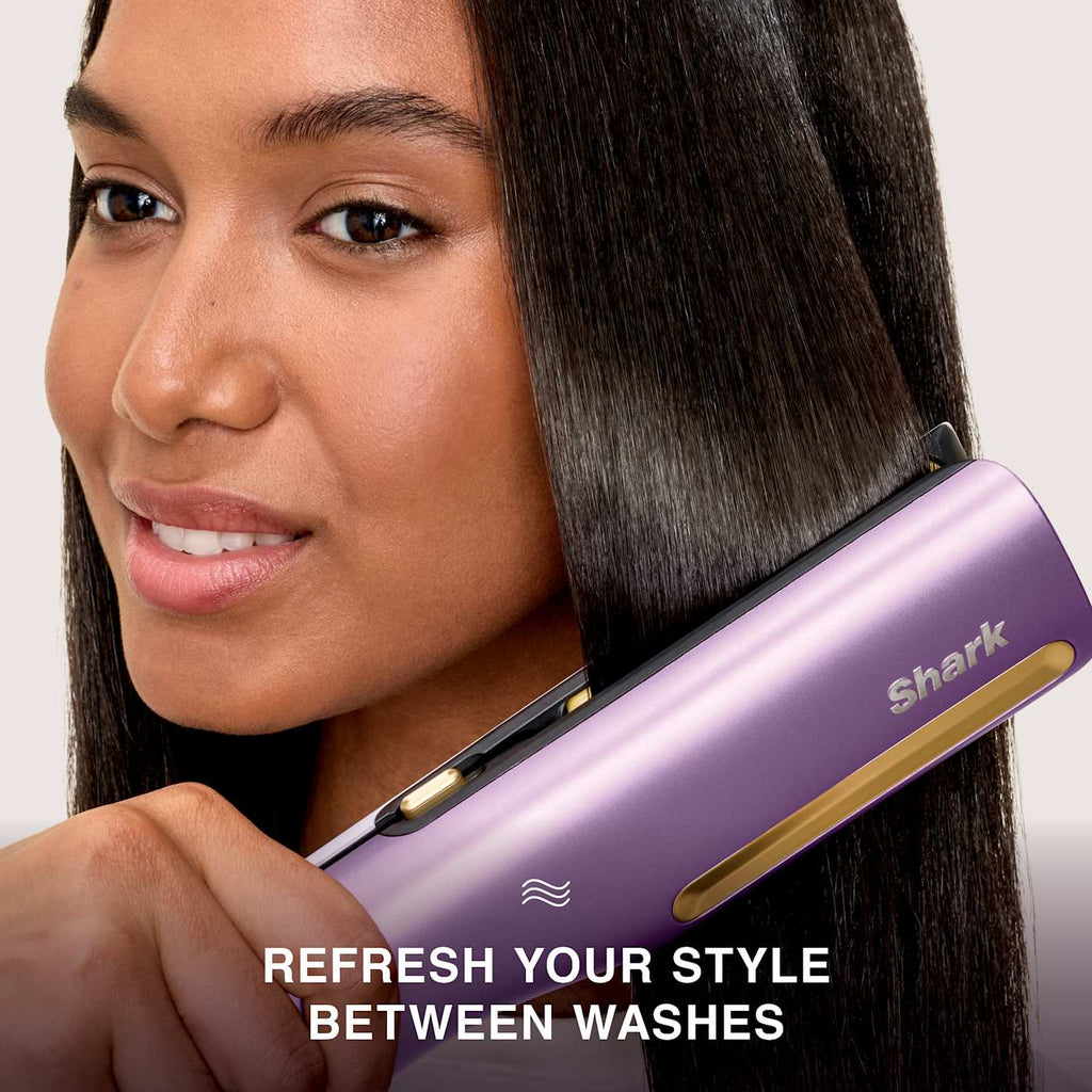 Shark SilkiPro™ Hair Straightener and Dryer in Rose Petal